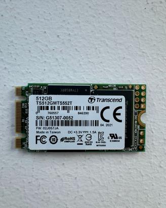 SSD Transcend 512GB M.2 SATA Industrial – TS512GMT