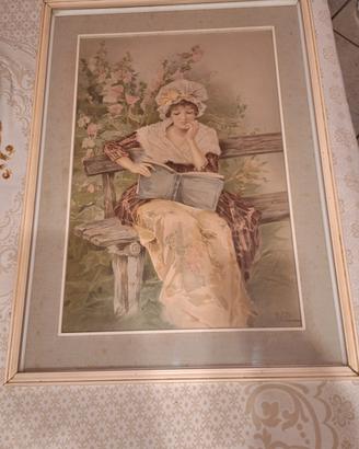 Quadro Roland Donna in lettura