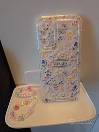 Cover Samsung A14 trasparente motivo Floreale e pe