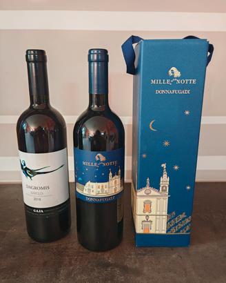 vino barolo dagromis  2018 + mille una notte 2021 