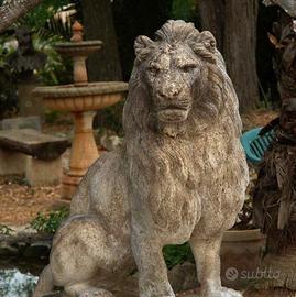 Coppia Leoni antichizzati 