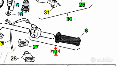 -Comando gas cmpl Aprilia Rally 50 AP8218184