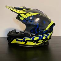 Casco cross/enduro scorpion con mascherina just1