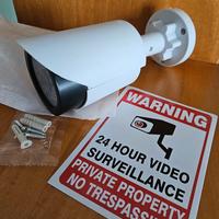 Telecamera sorveglianza finta con luce LED nuova