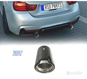 TERMINALE SCARICO BMW LOOK M IN CARBONIO TONDO