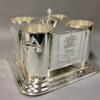 Raro Secchiello per vino - Placcato Argento 925