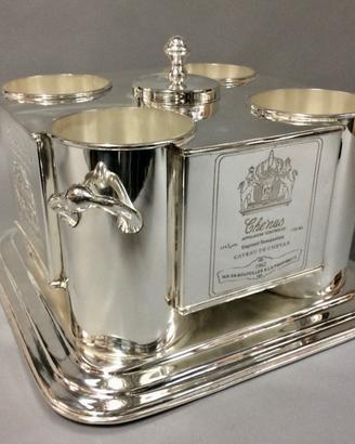 Raro Secchiello per vino - Placcato Argento 925