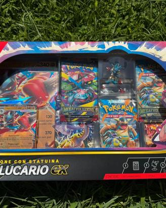 Pokémon Collezione con Statuina Mega Lucario EX IT