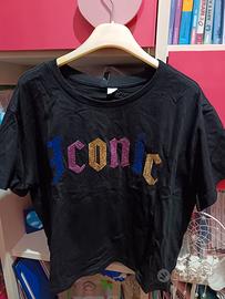 Maglietta a maniche corte nera