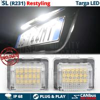 2 Placche Luci Targa Full Led Mercedes SL R231