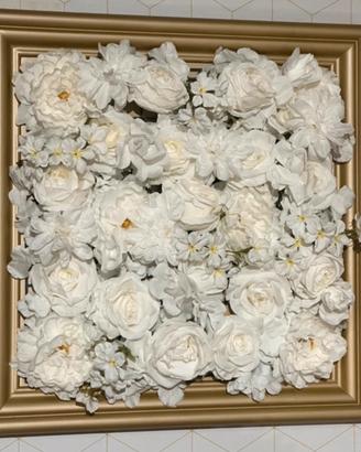 Quadro rose bianche
