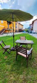 set da giardino in legno 