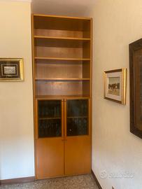 Mobile libreria con vetrina