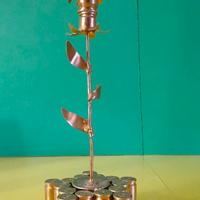oggetto d'arredamento artigianale in ottone