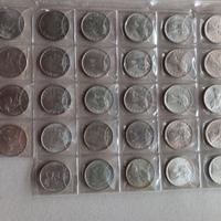 500 lire argento numero 29 pezzi