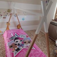Letto Tenda Child Wood 200x90