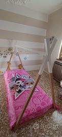 Letto Tenda Child Wood 200x90