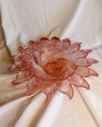 centrotavola fruttiera stile Murano XL mid-century