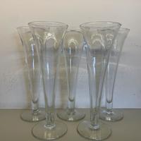 Set 5 flute in vetro eleganti
