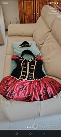Costume carnevale piratessa taglia XS