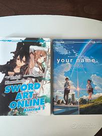 Romanzo Sword Art Online e Your name