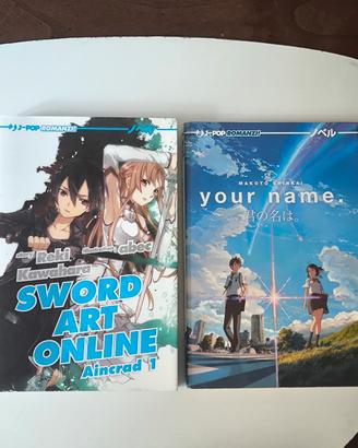 Romanzo Sword Art Online e Your name