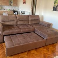 divano letto in tessuto tesistente tipo alcantare