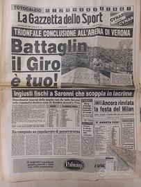Gazzetta dello sport Battaglin vince il giro 1981