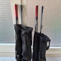 2 canneda pesca surf casting ninjia 3 pezzi