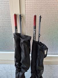 2 canneda pesca surf casting ninjia 3 pezzi