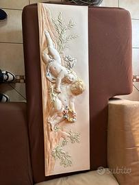 Quadro in gesso con angeli