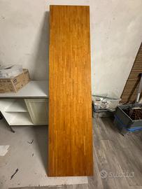 Piano tavolo in faggio massello 246×61×3 cm