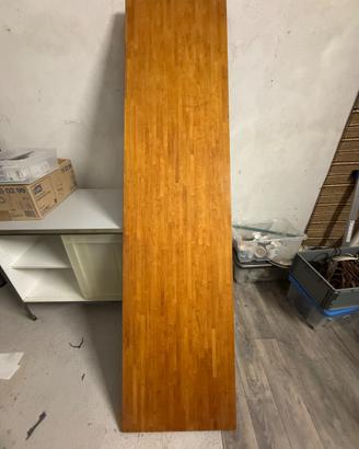 Piano tavolo in faggio massello 246×61×3 cm