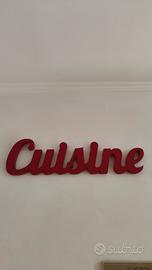 scritta Cuisine cucina