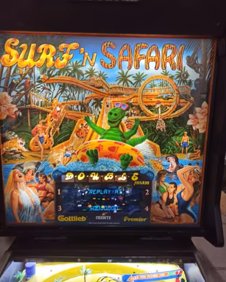 Flipper " SURF SAFARI "   ORIGINALE Gottlieb