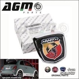 Stemma cromato emblema logo posteriore 500 abarth