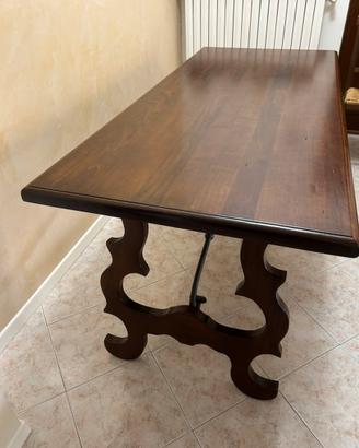 Tavolo in arte povera con n.6 sedie