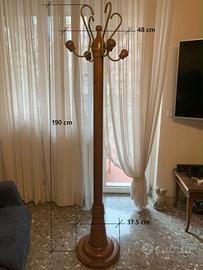 Appendiabiti vintage, legno massello
