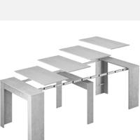 Tavolo Consolle “Dmora” Grigio Cemento 4/10 posti