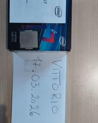 Intel i7 - 8700K