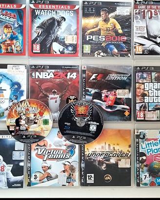 Lotto Giochi PS3-14 Titoli(GTA V, FIFA18, ecc..)