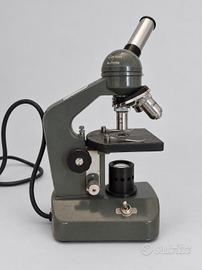 Microscopio vintage Carton monoculare con custodia