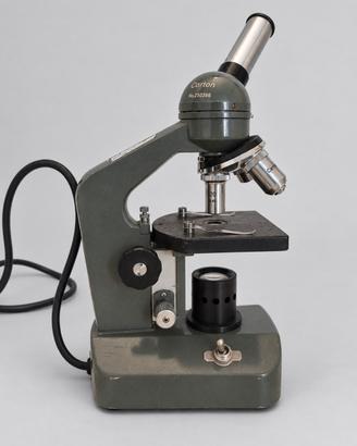 Microscopio vintage Carton monoculare con custodia
