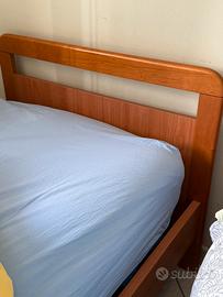 2 letti piazza singola (Struttura + materasso)