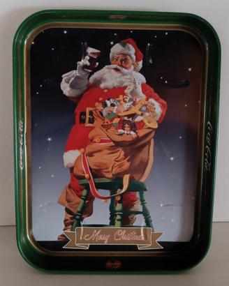 Vassoio Coca-Cola Babbo Natale 27,5x21 cm