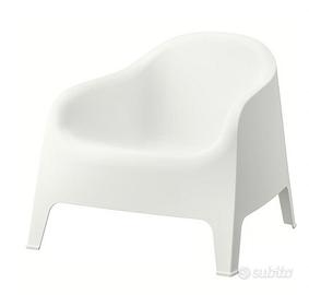 Poltrona bianca da giardino perfette condizioni