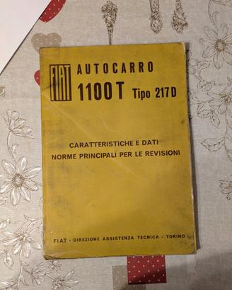 Manuale Officina FIAT 1100T Tipo 217D