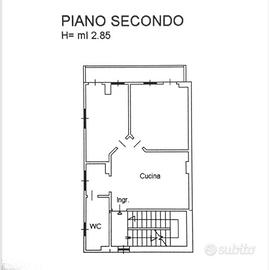Appartamento cucina , 2 camere letto, 1 bagno