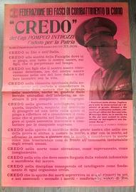 Manifesto Fed. dei fasci di combattimento Como '43