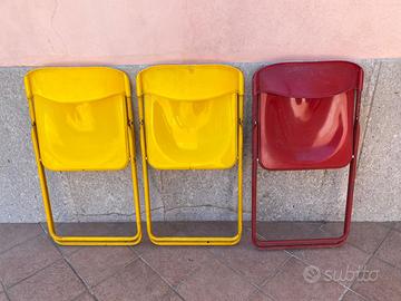 Tris sedie vintage anni ‘80 di design